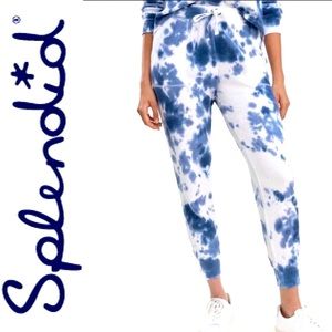 NWT SPLENDID Cloud Waffle Tie Dye Jogger sz S, M